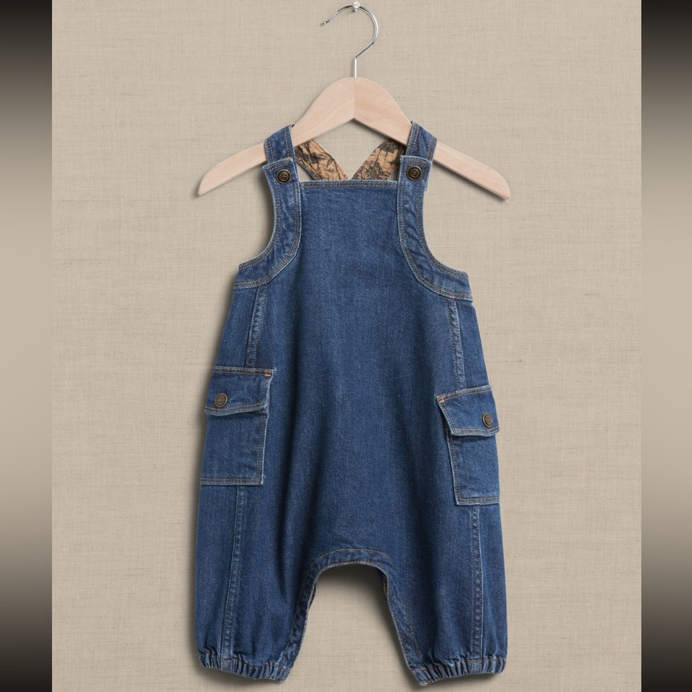 Banana Republic Denim Bubble Romper Size 0-3 months